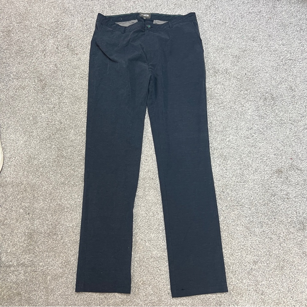 Linksoul Pants Mens 36L Blue Boardwalker Five-Pocket Golf Performance Stretch